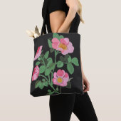 Chintzy Dark Pink Wild Roos Tote Bag (Dichtbij)
