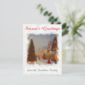 Chintzy kerstbomen Seizoensgebonden groeten Feestdagenkaart (Staand voorkant)