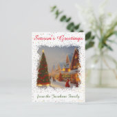 Chintzy kerstbomen Seizoensgebonden groeten Feestdagenkaart (Staand voorkant)