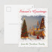 Chintzy kerstbomen Seizoensgebonden groeten Feestdagenkaart (Voorkant / Achterkant)