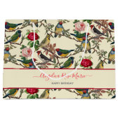  Chintzy Victoriaans Scrapbook Birds Design Groot Cadeauzakje (Voorkant)