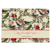  Chintzy Victoriaans Scrapbook Birds Design Groot Cadeauzakje (Achterkant)