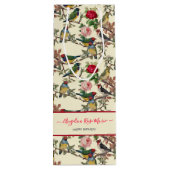  Chintzy Victoriaans Scrapbook Birds Design Wijn Cadeautas (Achterkant)