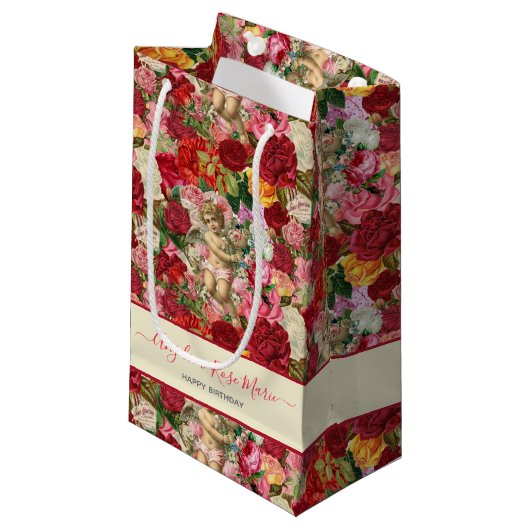  Chintzy Victoriaans Scrapbook Cherubs Klein Cadeauzakje (Voorkant Gekanteld)