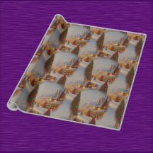 Chintzy Village KerstTree Snow Wereldbol Patroon