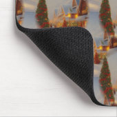 Chintzy Village KerstTree Snow Wereldbol Patroon Muismat (Hoek)