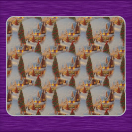 Chintzy Village KerstTree Snow Wereldbol Patroon Muismat