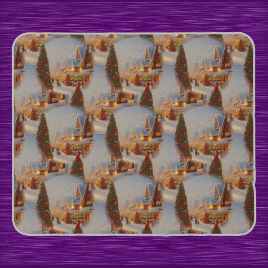 Chintzy Village KerstTree Snow Wereldbol Patroon Muismat