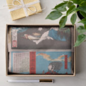 Chinzei Hachirō Tametomo en Oniyashi op een strand Tissuepapier (Geschenk)