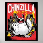 Chinzilla Chinchilla Monster Poster (Voorkant)