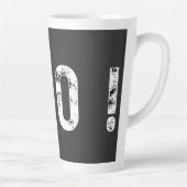 Chio! – Fun & Chill Expression Tekstontwerp Latte Mok (Rechts)