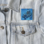 Chiodo Klownz Knop Vierkante Button 5,1 Cm (In situ)