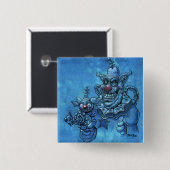 Chiodo Klownz Knop Vierkante Button 5,1 Cm (Voorkant /achterkant)