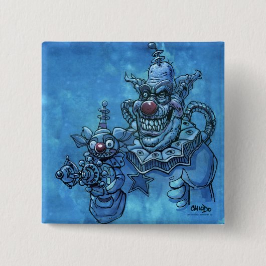 Chiodo Klownz Knop Vierkante Button 5,1 Cm (Voorkant)