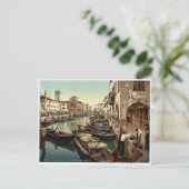 Chioggia, vismarkt, Venetië, Italië  foto Briefkaart (Staand voorkant)