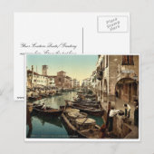 Chioggia, vismarkt, Venetië, Italië  foto Briefkaart (Voorkant / Achterkant)
