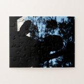 Chion-in tempelbeeld silhouette, Kyoto, Japan Legpuzzel (Horizontaal)