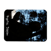 Chion-in tempelbeeld silhouette, Kyoto, Japan Magneet (Horizontaal)