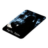 Chion-in tempelbeeld silhouette, Kyoto, Japan Magneet (Linkerzijde)