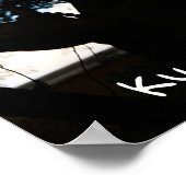 Chion-in tempelbeeld silhouette, Kyoto, Japan Poster (Hoek)