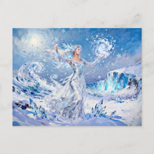 Chione Godin van Sneeuw en Ijs Briefkaart