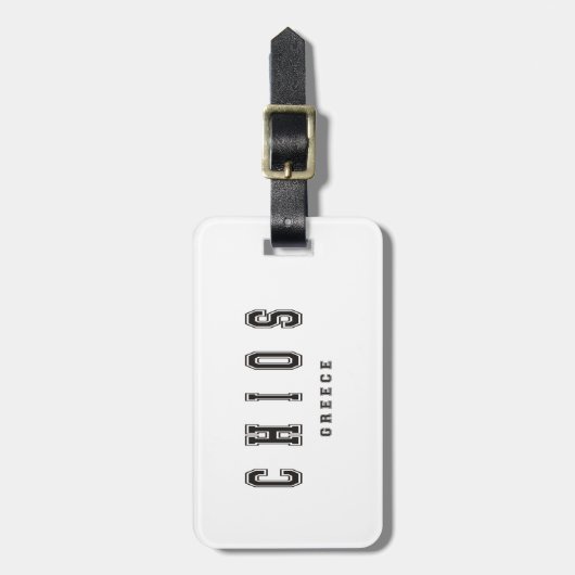 Chios Griekenland Bagagelabel (Voorkant verticaal)