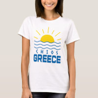 Chios Griekenland Zonneschijn En Zee Golven Dames