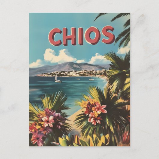 Chios-vintage Briefkaart (Voorkant)