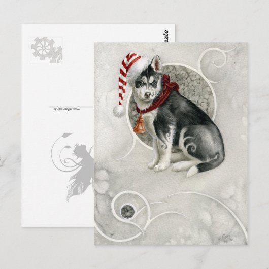 Chiot elfique briefkaart (Voorkant / Achterkant)