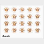 Chip, Chip, Hoera! Chocolade Chip Koekje  Ronde Sticker (Vel)