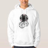 Chip & Dice voor Poker Hoodie (Voorkant)