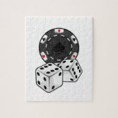 Chip & Dice voor Poker Legpuzzel (Verticaal)