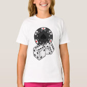 Chip & Dice voor Poker T-shirt (Voorkant)