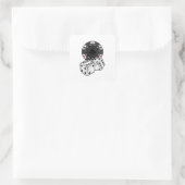 Chip & Dice voor Poker Vierkante Sticker (Tas)
