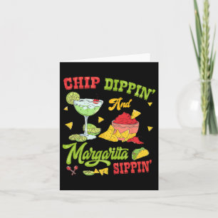 Chip Dippin en Margarita Sippin Cinco de Mayo 1 Kaart