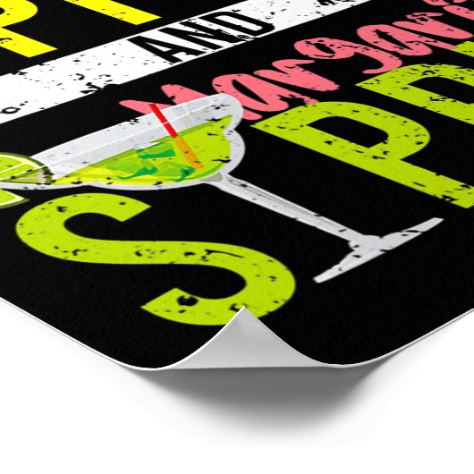 Chip Dippin en Margarita Sippin Cinco de Mayo Poster (Hoek)