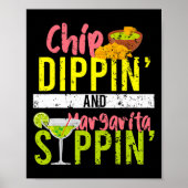 Chip Dippin en Margarita Sippin Cinco de Mayo Poster (Voorkant)