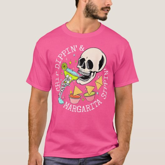 Chip Dippin en Margarita Sippin T-shirt (Voorkant)