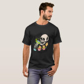 Chip Dippin Margarita Sippin Funny Skull Skeleton T-shirt (Voorkant volledig)