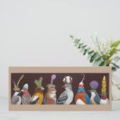 Chip en de partij snacks flat-card kaart (Staand voorkant)