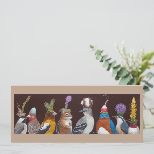 Chip en de partij snacks flat-card kaart (Staand voorkant)