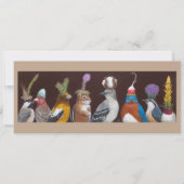 Chip en de partij snacks flat-card kaart (Voorkant)