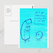 chip en nieuwe aardappel briefkaart (Voorkant / Achterkant)