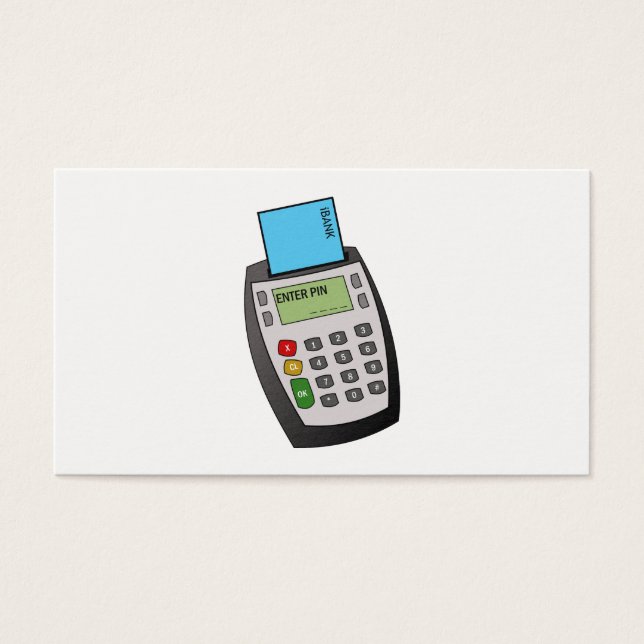 Chip- en pincodeapparaat visitekaartje (Voorkant)