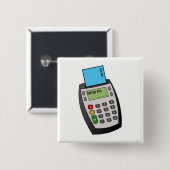 Chip- en pinmachine vierkante button 5,1 cm (Voorkant /achterkant)