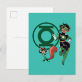 Chip & Green Lantern Briefkaart (Voorkant / Achterkant)