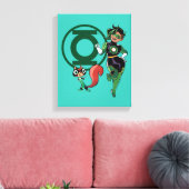 Chip & Green Lantern Canvas Afdruk (Insitu (Woonkamer))