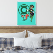 Chip & Green Lantern Canvas Afdruk (Insitu (Slaapkamer))