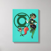Chip & Green Lantern Canvas Afdruk (Voorkant)