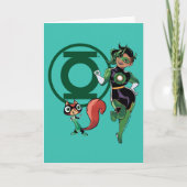 Chip & Green Lantern Kaart (Voorkant)